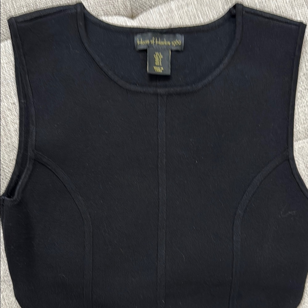 House of Harlow 1960 Black Sleeveless Top - Picture 1 of 2